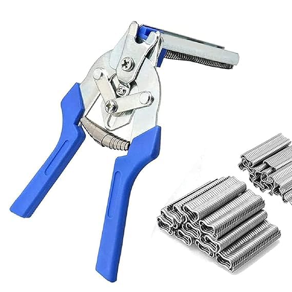 Type M Nail Ring Pliers Kit – Heavy Duty Hog Ring Pliers with 1200 M-Type Nails