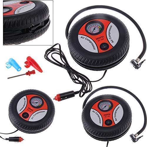 Electric Mini Dc 12V Air Compressor Pump for Car and Bike Tyre Tire Inflator