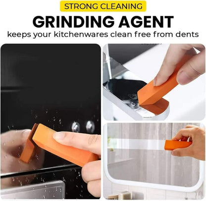 Cleaning Easy Limescale Eraser Artifact, Stainless Steel Stains Eraser Decontamination Cleaner Eraser Rust Remover for Kitchen Home