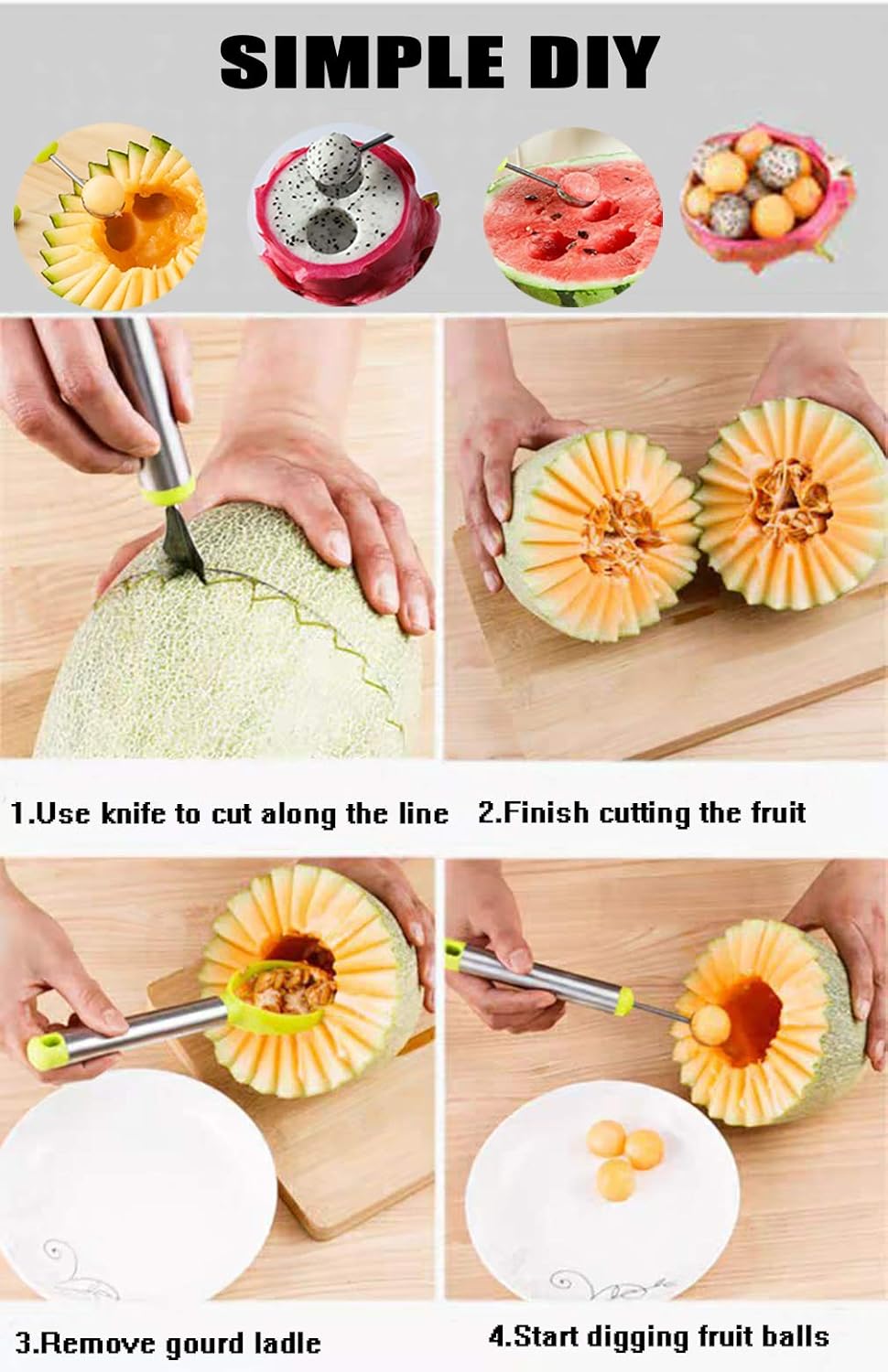 3 in 1 Fruit Tool Knife
