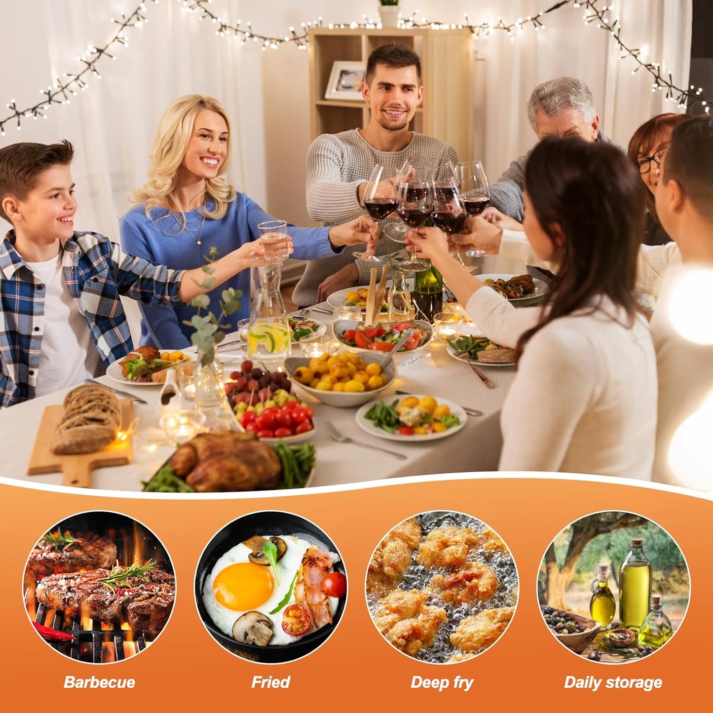 2-in-1 Stainless Steel Multifunctional Oil Strainer Pot