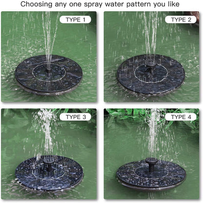 Solar Fountain Solar Fountain Pump With Battery Backup Solar Panel Kit Floating Fountain Powered Water Pump