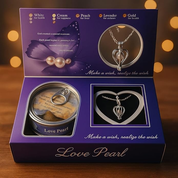 Romantic Love Pearl Pendant Necklace Gift Kit