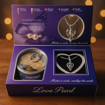 Romantic Love Pearl Pendant Necklace Gift Kit