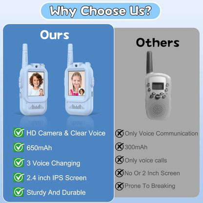 USB kids premium walkie talkie with long range connectivity