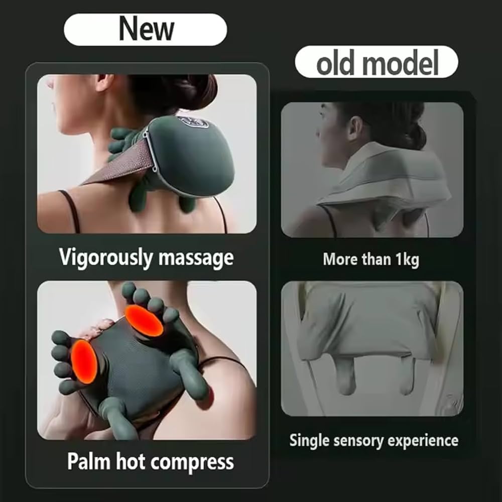 Smart Electric Neck & Shoulder Massager with Heating | Deep Tissue Pain Relief